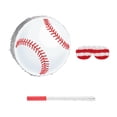 thumbnail image 2 of Piñata de béisbol, piñata de papel de sóftbol, ​​suministros para fiestas temáticas deportivas para niños, niñas y niños que juegan con los ojos, 2 of 8