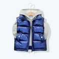 thumbnail image 4 of Zhuashum Coat For Boys Kids Winter Warm Lightweight Toddler Vest Outerwear High Neck Cute Sleeveless Jacket Bu1 Casual Comfortable Wear 7-8 Years, 4 of 4