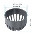 thumbnail image 2 of Unique Bargains 4' Atrium Drain Grate Cover Round Outdoor UPVC Sewer Drain Pipe Fitting Adapter Gray 2 Pack, 2 of 5