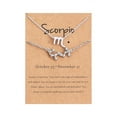 thumbnail image 2 of Twelve Constellation Necklace Diamond Bracelet + Necklace Set Constellation Card Set, 2 of 9