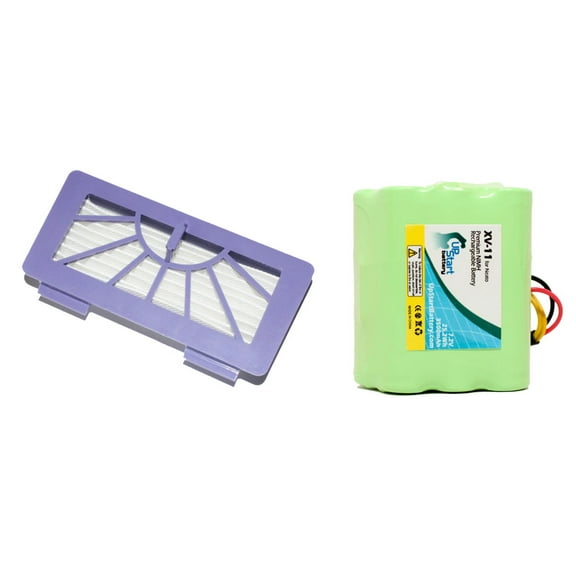 Neato XV-15 Pet & Allergy Battery and Filter - Kit Includes Neato Battery and 1 Filter (3500mAh, 7.2V, NI-MH)