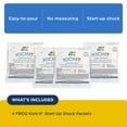 thumbnail image 2 of FROG Kick-It for Swim Spas - Start-Up Chlorine Shock Removes Organic Contaminants & Establishes Chlorine Level - Swim Spa Set Up & Treatment - 4 Pack, 2 of 6