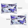 thumbnail image 2 of Goofa Butterflies Pattern Pillow Case – Plush & Soft Cushion Cover, Hypoallergenic Throw Pillow Case for Comfortable Sleep with Envelope Closure-16"x24", 2 of 6