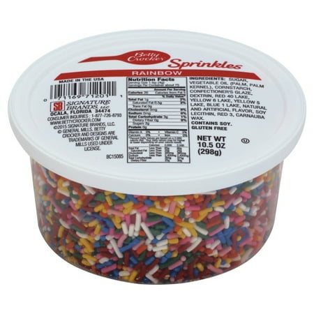 Betty Crocker Sprinkles 10.5oz-Rainbow - Walmart.com