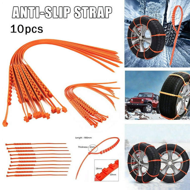 Anti Skid Snow Tire Chains of Care Guard Vehicle, Heavy Duty Mud Chains Car  Tire Binding Nylon Cable Zip Ties - China Heavy Duty, Nylon Cable Ties