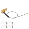 thumbnail image 4 of Cable coaxial RF Ticfox 10 piezas Ángulo recto Cabeza hembra SMA a Kit de conector de línea coaxial IPX, 4 of 14