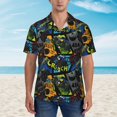 thumbnail image 4 of Goofa Off-Road Vehicle Hawaiian Shirt for Men, Unisex Summer Beach Casual Short Sleeve Button Down Shirts,Aloha Tropical Floral print shirt-Medium, 4 of 9