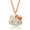 Red, variant on Sanrio Hello Kitty Pave Fashion Jewelry Necklace - 16"+3" Necklace, Neon Red - Officially Licensed