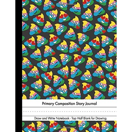 Poop Notebook Primary Composition Story Journal Draw and Write Notebook - Top Half ...