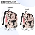 thumbnail image 2 of Easygdp Pink Cheetah Art Mochila de Lona Resistente para Laptop, Compatible con Laptops de 15 a 17 pulgadas, Ideal para Escuela, Trabajo y Viajes-Small, 2 of 5