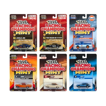 2018 Mint Release 2 Set B of 6 Cars 1/64 Diecast Models by Racing Champions