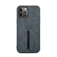 thumbnail image 4 of Dteck Case for Apple iPhone 13 Pro 6.1-inch,Slim Retro Leather Shockproof Card Holder Case Hybrid Rubber Back Phone Cover for iPhone 13 Pro,Gray, 4 of 5