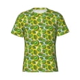 thumbnail image 4 of Vsdgher Watercolor Kiwi Fruits Summer Print Men's Dry Fit Mesh Athletic Shirts Moisture Wicking Tennis T-Shirt Tops, 4 of 9
