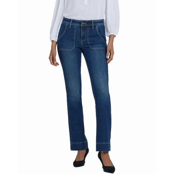 NYDJ womens Barbara Dark Loire Bootcut Jean, 2
