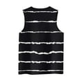 thumbnail image 5 of loopsun Plus Size Tops for Womens,Womens Summer Tops,Women's Summer Casual Fashion Printed Loose Round Neck Sleeveless Tops Black XL, 5 of 5