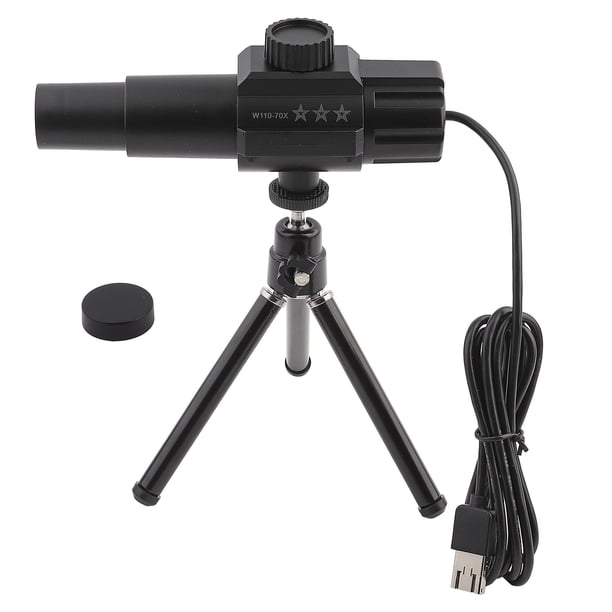 Telescopio digital USB con detección de movimiento inteligente con zoom de 2MP 70X y trípode