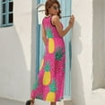 thumbnail image 7 of Lunarable Pineapple Art Sleeveless Dress Women's Summer Suit Dresses for Women 2025 Luxury Party Dress, 7 of 7