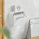 thumbnail image 5 of Caja de almacenamiento de pared | Organizador de baño y dispensador de servilletas | Estante de pared de 2 compartimentos para compresas y artículos de aseo, 5 of 6
