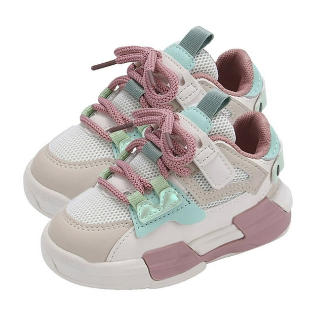 Zapatillas deportivas Nikou para niños ligeras y transpirables color rosa 21