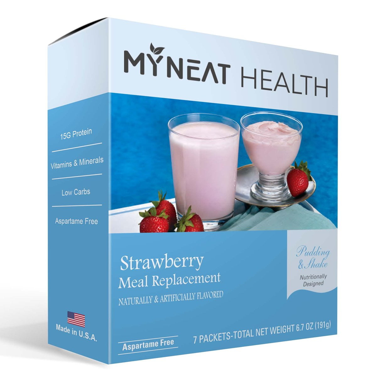 My Neat Health High Protein Meal Replacement Shake - Strawberry (7/box)