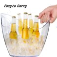 thumbnail image 4 of Beverage Tubs for Parties Ice Bucket for Cocktail Bar Clear Acrylic Bucket Drinking Cooling Bucket for Chiller for Champagne or Beer (4 L), 4 of 11