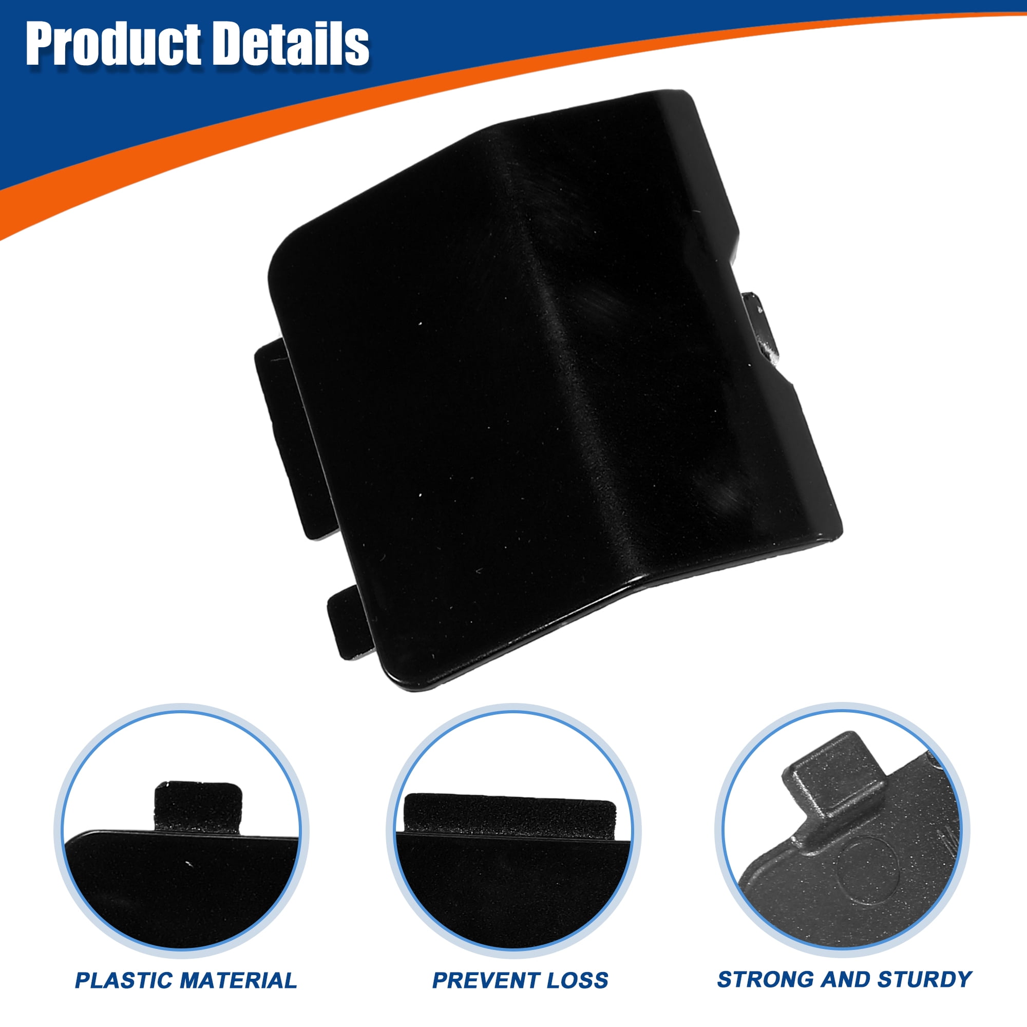 Unique Bargains Rear Car Bumper Tow Hook Cover for Mazda 6 2013-2018 Black