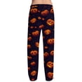 thumbnail image 4 of Satingcolo Funny Halloween Men's Pajama Pants, Halloween Pajama Bottoms for Men,Comfortable Soft Sleepwear Lounge Pant Sleep Pjs Bottoms, 4 of 6