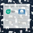 thumbnail image 4 of Great Bay Home Christmas Flannel Sheet Set - 100% Turkish Cotton - Double Brushed - Full, Navy Polar Bears, 4 of 6