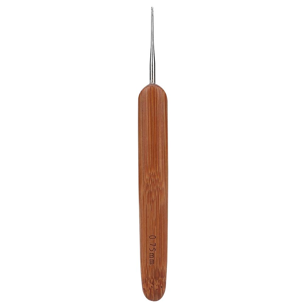 Tebru Crochet Hook, Hair Braiding Tool, Fashion Crochet Needle Bamboo