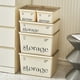 thumbnail image 2 of Caja de almacenamiento apilable de estilo crema, organizador de juguetes y refrigerios, caja de almacenamiento de ropa, caja de almacenamiento de escritorio con tapa, 2 of 6
