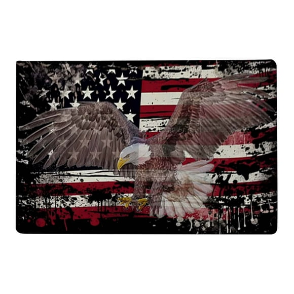fsxdhpcsgfc Independence Day Floor Mat Patriotic Flag Theme Door Mat And Wear Entry Floor Mat Presidential Day Entrance Foot Mat Home Decoration Heated Blanket for Couch Yarn Throw Blanket Heavy Knit