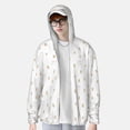 thumbnail image 4 of Kdxio Rabbit And Carrot Print Women Men Sun Protection UPF 50+ Jackets Zip Up Long Sleeve Hoodie Hiking Lightweight with Pockets, 4 of 8