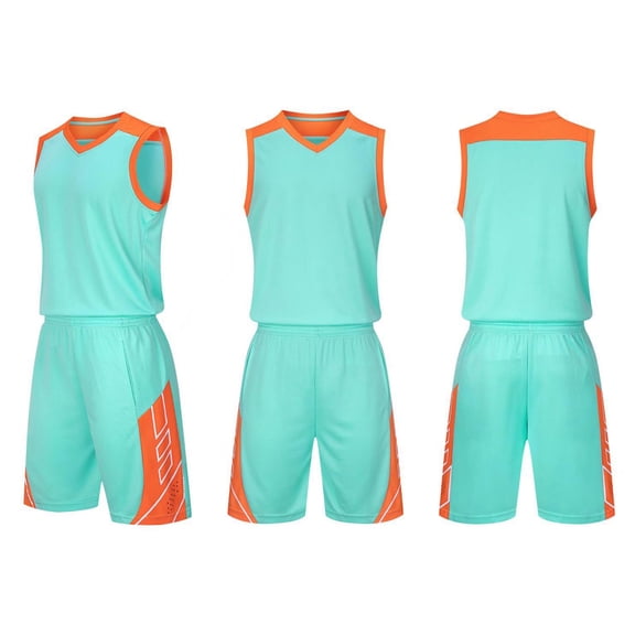 Maqroz Basketball Jersey Set for Boy Youth Sleeveless Tank Tops and Mesh Shorts Breathable Mesh Sports Uniform Suit for Practice 4-14 Years