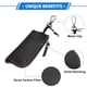 thumbnail image 5 of Funda de llave de coche única Bargains, universal, de cuero, para llavero inteligente, 4.72"x2.28"x0.79", negra, 5 of 6