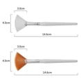 thumbnail image 3 of New Arrivals Professional Soft Facial Brushes Fan Makeup Brushes Portable Mask Brushes Cosmetic Tools Brush for Women Girls 3pcs white white, 3 of 6