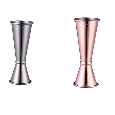 

Oalirro Kitchen Utensils Deals Clearance 304 Stainless Steel Ounce Glass Wine Measurer Double Head Cocktail Glass 30/60ML