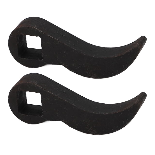 2PCS 1/2-Inch Drive Adjustable Angle Crowbar Adapter Heads - Heat-Treated Carbon Steel High-Leverage Pry Tools, Compatible with Ratchets & Breaker Bars, Ideal for Demolition, Heavy Lifting &