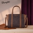 thumbnail image 6 of Wrangler Color Block Tote Bag for Women - Stylish Large Shoulder Purse and Handbag, Coffee, 6 of 7