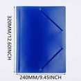 thumbnail image 2 of GUIGUI 9.45 x 12.6 inch Portfolio Folders A4 Poly Folder Corner Folder with Elastic Band, Sturdy Lightweight Plastic Folders for Adults, Office, School, 2 of 4
