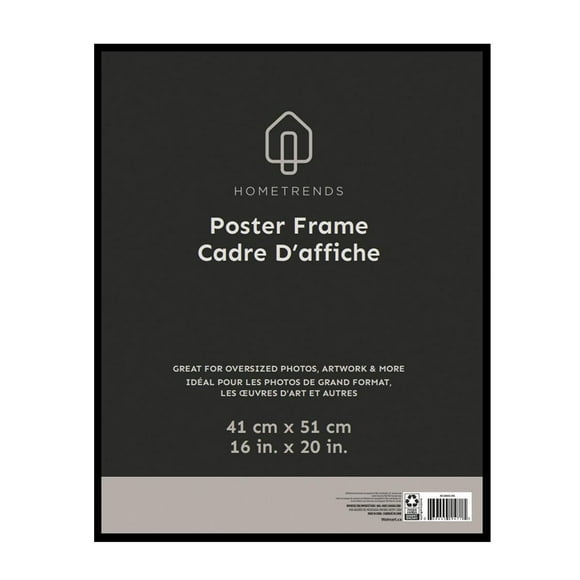 Hometrends Cadre-affiche mural 16x20po, noir Cadre-affiche mural - noir