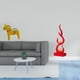 thumbnail image 2 of Escultura De Caballo Sueco Dalecarlian, Adorno Y Figura Abstracta De Resina Con Forma De Llama, Estatua Moderna De Animal De Fuego Para Decoración De Estantería De Oficina En Casa, Regalo, 2 of 8