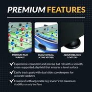 Hathaway Allure Foosball Table, 48-in, Black/Blue