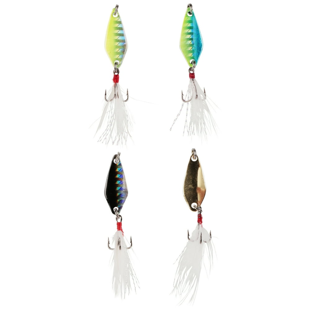 Lunkerhunt Micro Spoons 4 Count Pack - Color-Feeding - Walmart.com ...