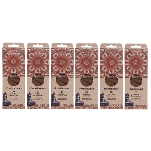 HOSLEY Hosley Incense Cones Backflow Incense Frankincense Scent, Brown, 120 Count