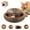 Brown, variant on Cat Toy, Magic Organ Cat Scratch Board, Compact Cats Accordion Toy, Interactive Cardboard Cat Scratcher Pad Toys with Bell Ball for Indoor Exercise