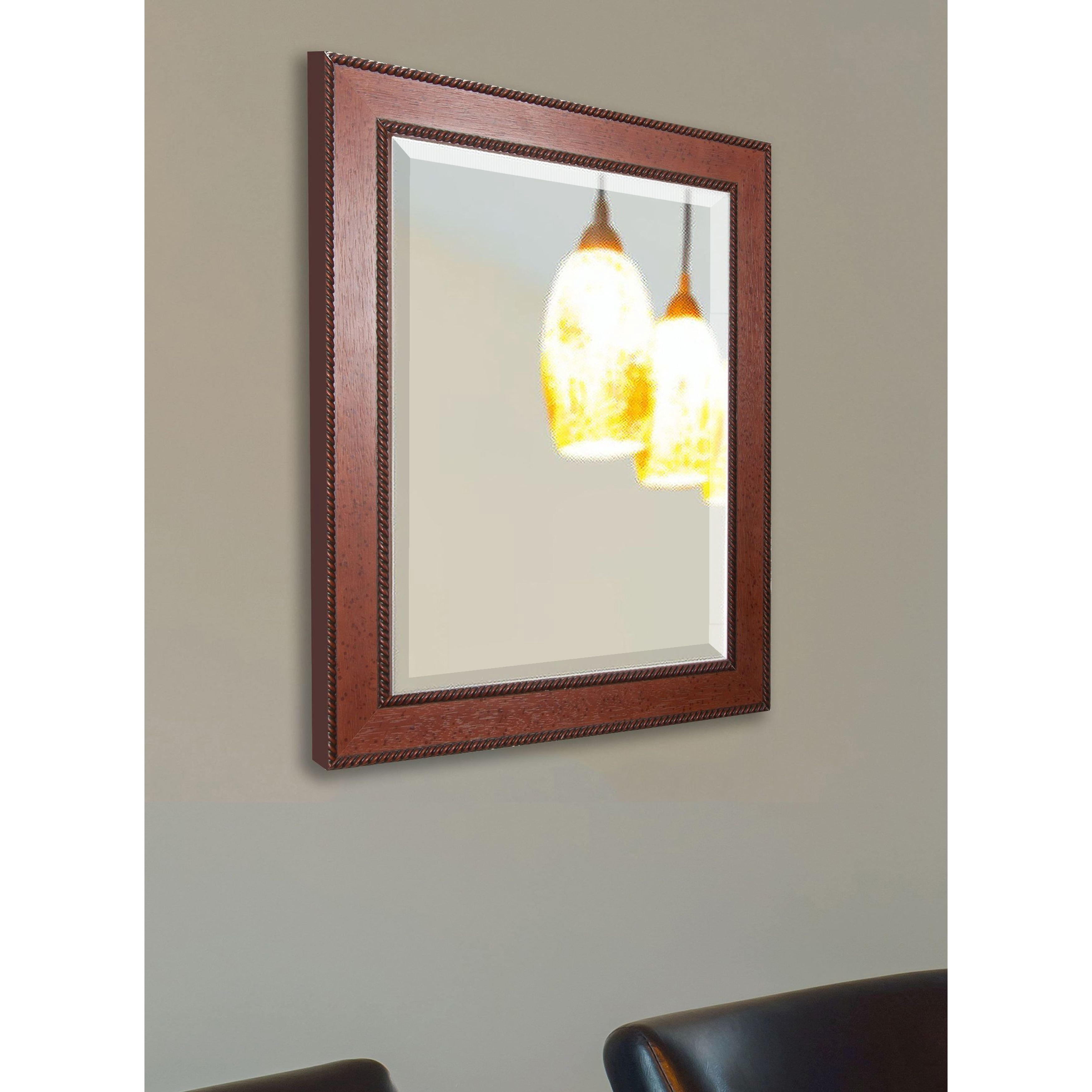 Rayne Mirrors Western Rope Square Wall Mirror - 34W x 34H in.