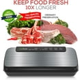 thumbnail image 3 of NutriChef Scelleuse sous Vide, Économiseur d'Aliments, Système de Scellage Automatique pour la Conservation des Aliments, Inclut Kit de Démarrage, Testé en Laboratoire, Modes Aliments Secs et Humides, Voyants Led, 12 Pouces, Acier Inoxydable, 3 of 5