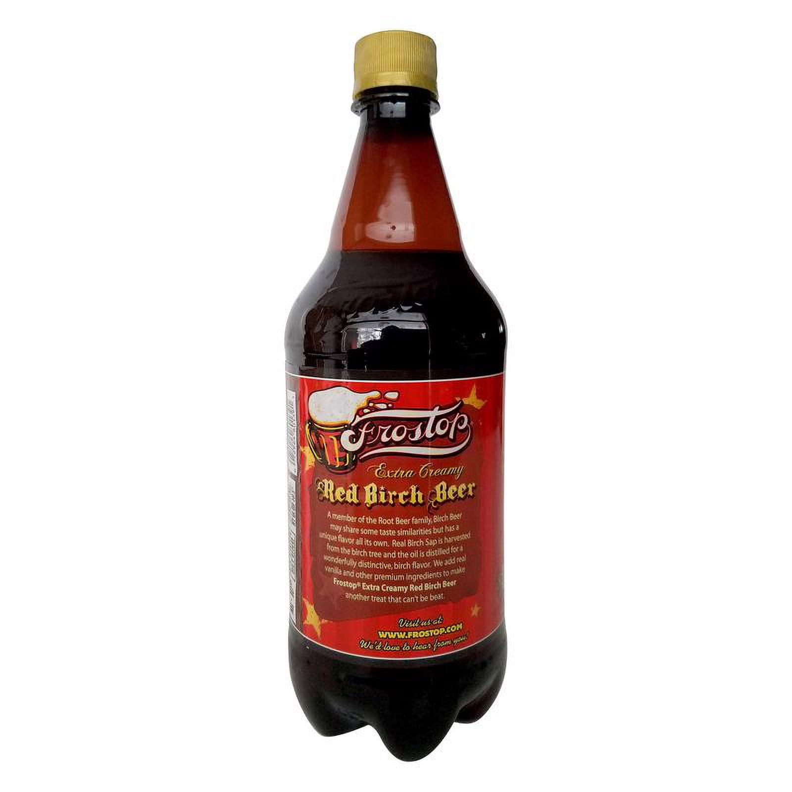 Frostop 813387 Red Birch Soda, 32 oz. - Quantity 15