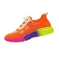 thumbnail image 2 of YOUYEDIAN Orthopedic Shoes for Women Arch Support Slip on Non Slip Tennis Shoes Wide Width Knitted Mesh Stretch Volleyball Shoes Comfortable 2026 Orthopedic Shoes (Saffron), 2 of 4