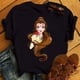 thumbnail image 5 of Nuevas camisetas de moda para mujer, camiseta con estampado de princesa Punk, ropa de manga corta, camiseta Kawaii de Disney, camisetas para mujer, ropa de calle, 5 of 5